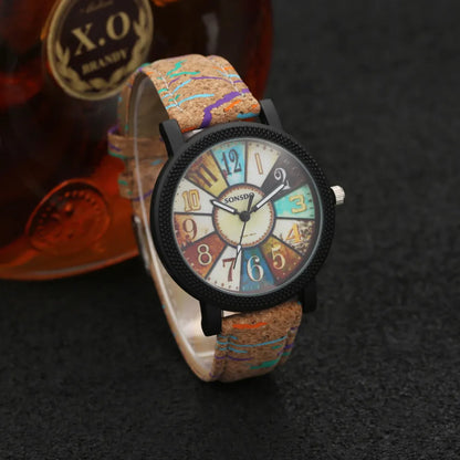 Casual Vintage Leather Women Quartz Wrist Watch Gift Clock