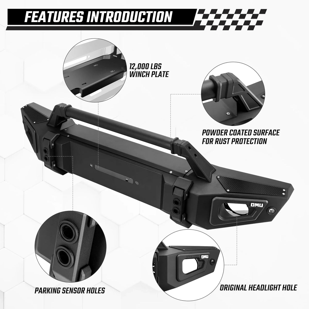 Front Bumper For Wrangler JL&amp; Gladiator JT