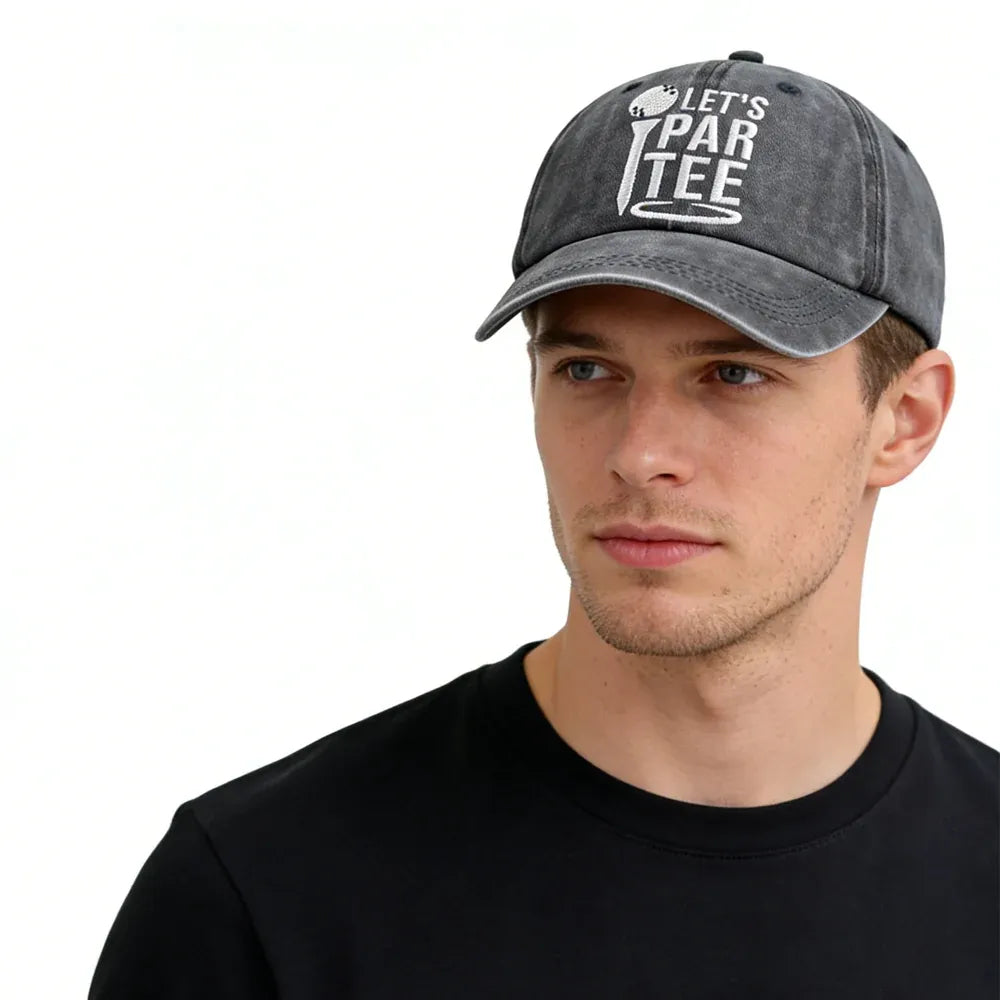 Golf Gifts Hats For Mom Dad, Par Tee Hats For Men Women, Adjustable Embroidered Wash Cotton Baseball Cap