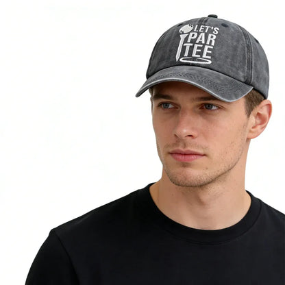 Golf Gifts Hats For Mom Dad, Par Tee Hats For Men Women, Adjustable Embroidered Wash Cotton Baseball Cap