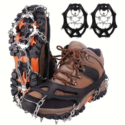 Universal Anti-slip Grip Spikes, Upgraded Universal Anti-slip Spikes For Ice Skates And Boots, With 19 Steel Spikes, Ice And Snow Grip Spikes, Suitable For Hiking, Walking, And Rock Climbing.