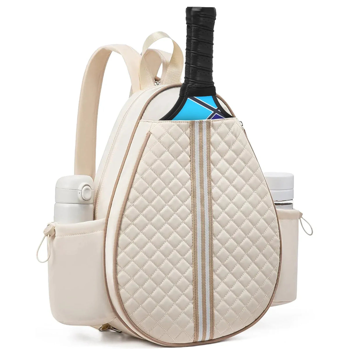 2 Color Options -- Pickleball Sling Bag For Men Women Waterproof Badminton Tennis Backpack With Wet Pocket Hidden Fence Hook Machine Washable