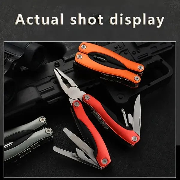 Professional Stainless Steel Pliers Tool Set: Multi-function Knife, Nylon Sheath, Etc. - The Perfect Gift For Camping, Survival, Hiking, Etc.!